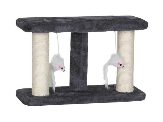 Ονυχοδρόμιο Γάτας Γατόδεντρο με κρεμαστά παιχνίδια, 35x15x22 cm, Double Scratching Stand