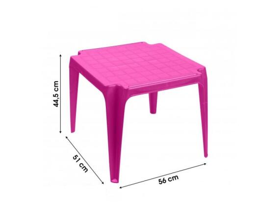 Παιδικό πλαστικό τραπεζάκι δραστηριοτήτων, σε φούξια χρώμα, 44.5x51x56cm