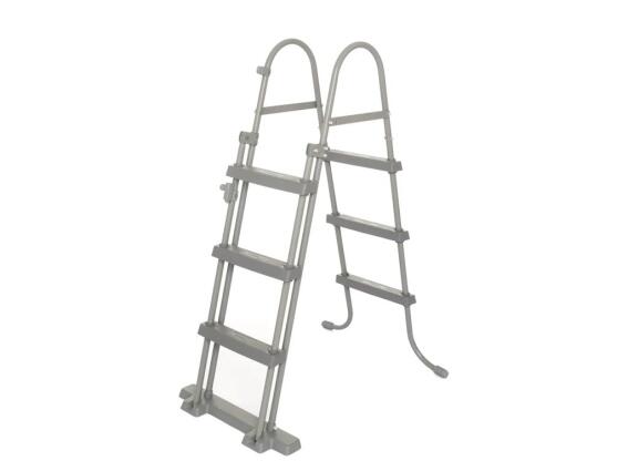 Bestway Σκάλα για Πισίνα με 3 σκαλοπάτια σε γκρι χρώμα ύψους 107 cm, Pool ladder 58330