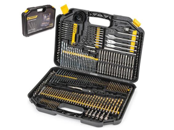 Σετ Τρυπάνια και Μύτες 246 τεμαχίων σε βαλιτσάκι, PowerMat PM-ZWB-246SU