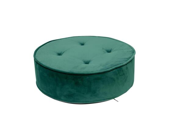 Aria Trade Πουφ Σκαμπό 50x50cm Πετρόλ