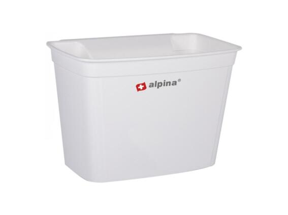 Καλάθι απορριμμάτων κρεμαστό για το ντουλάπι χωρητικότητας 4L, 16x18x27 cm Λευκό