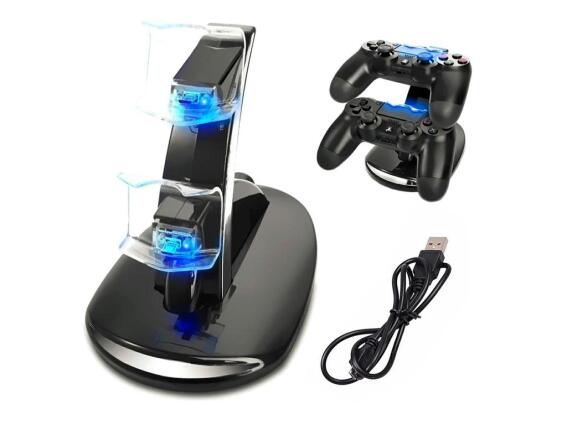 Βάση Φόρτισης Χειριστηρίων Playstation 4 με Led φωτισμό και σύνδεση USB