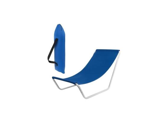 Πτυσσόμενη Καρέκλα Πολυθρόνα Παραλίας  σε μπλε χρώμα, με θήκη μεταφοράς,  40x40x95 cm