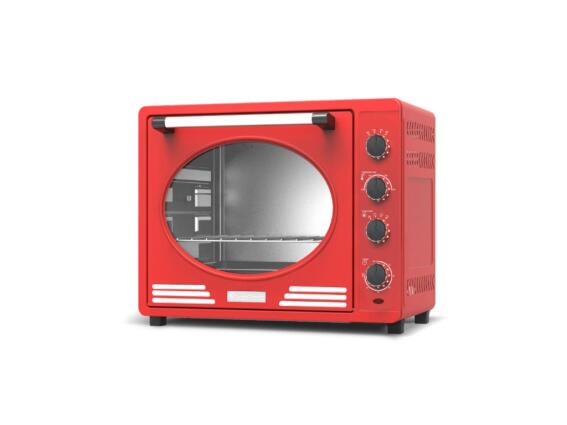 Turbotronic Ηλεκτρικός Retro Φούρνος Grill 35L 1600W TT-EV35R Κόκκινος