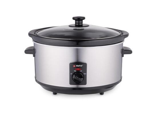 Alpina Switzerland Πολυμάγειρας 240W 3.5L Slowcooker Inox