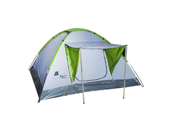 Malatec Σκηνή Camping 2-4 Aτόμων Montana 200x200x110cm Ασημί Πράσινη