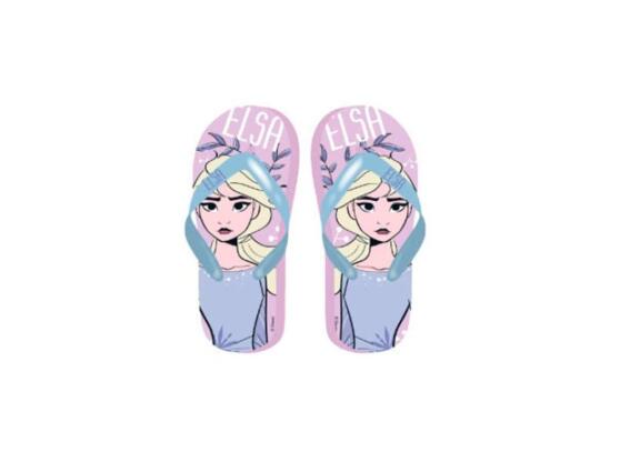 Παιδικές Σαγιονάρες Παραλίας με δίχαλο και θέμα Frozen σε μπλε χρώμα, Flip flops 34