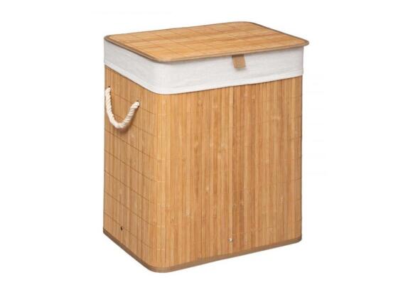 Aria Trade Καλάθι Απλύτων Bamboo 40x30x50cm 161045A Καφέ