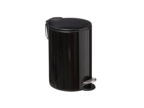 Μεταλλικός Κάδος απορριμμάτων 3L σε Mαύρο χρώμα, 17X20X24cm