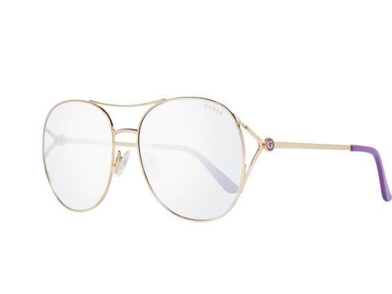 Guess Γυναικεία Γυαλιά Ηλίου μe Χρυσό Μεταλλικό σκελετό και Ροζ Ντεγκραντέ Φακό, GU7686 32Z 59