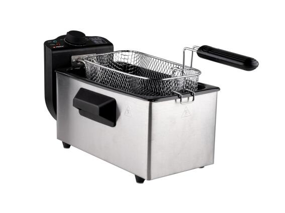 Alpina Φριτέζα Λαδιού 3Lt από Ανοξείδωτο ατσάλι 2000W και Καλάθι Τηγανίσματος, 81882