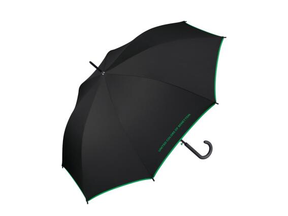 Benetton Αυτόματη Ομπρέλα Βροχής Long διαμέτρου 105cm, Umbrella 56001 Μαύρο