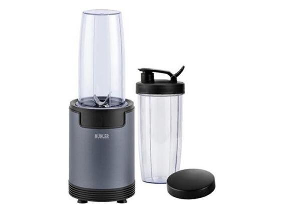 Muhler Μπλέντερ για Smoothies με 2 Κανάτες Ποτήρια χωρητικότητας 800W σε Ασημί χρώμα, MNB-688