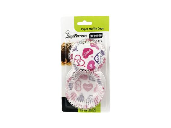 Luigi Ferrero Σετ Χάρτινα φορμάκια Muffin 60 τεμ σε δύο σχέδια, Muffin cups set FR-1066P Sweet