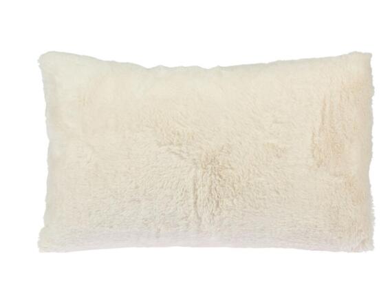 Διακοσμητικό Απαλό Μαξιλάρι σε Ορθογώνιο σχήμα, 30x50 cm Λευκό