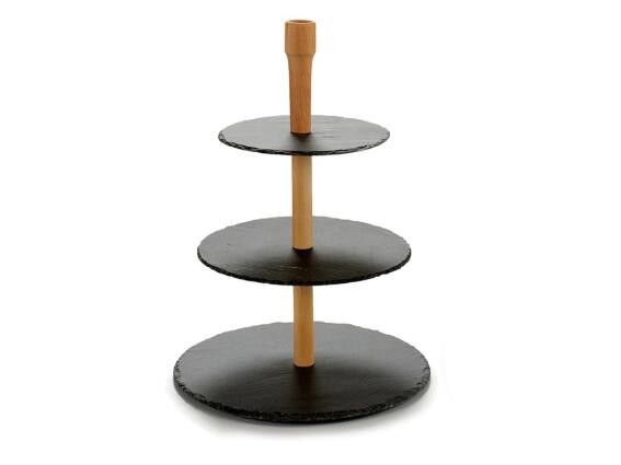 Πιατέλα Σερβιρίσματος Ορντεβιέρα με 3 επίπεδα Στρογγυλά, 30.5x30.5x4 cm