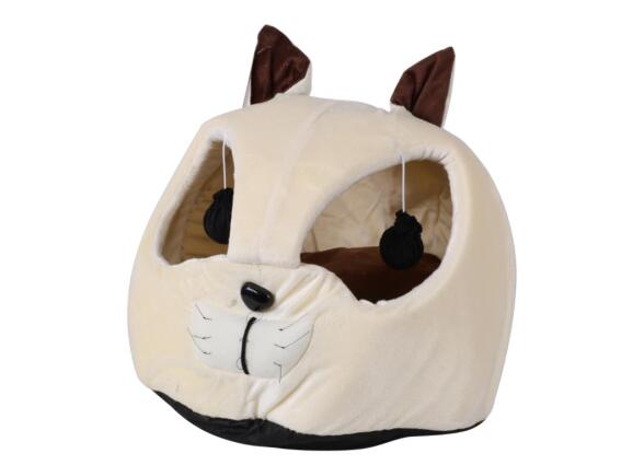 Κρεβάτι, Φωλιά Γάτας σε σχήμα γάτας, 40x37 cm, Cat nest Μπεζ