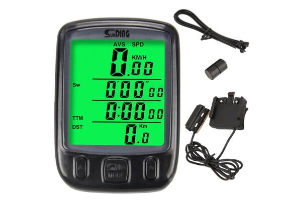 Ψηφιακό Ταχύμετρο Ποδηλάτου Κοντέρ, αδιάβροχο με 27 Λειτουργίες, 4x5.5x1.8 cm