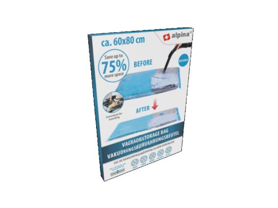 Alpina Σακούλα αποθήκευσης κενού αέρα διαστάσεων 60x80cm, για χρήση με ηλεκτρική σκούπα