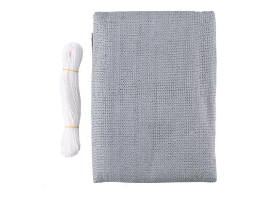 Πανί Περίφραξης κήπου, μπαλκονιού σε γκρί χρώμα με σχοινιά, διαστάσεων 0.75x6m