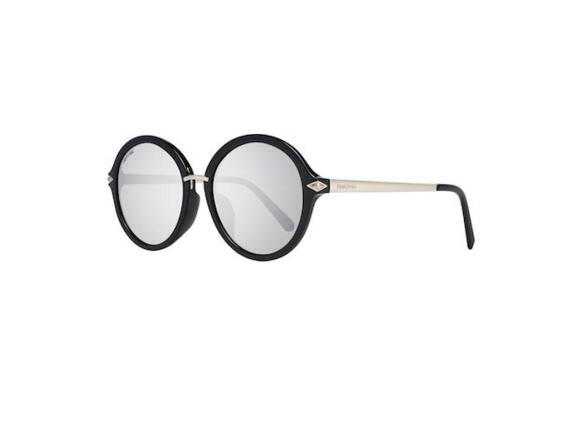 Swarovski Γυναικεία Γυαλιά Ηλίου με Ασημί Μεταλλικό σκελετό και Μαύρο φακό, SK0184-D 01C 54