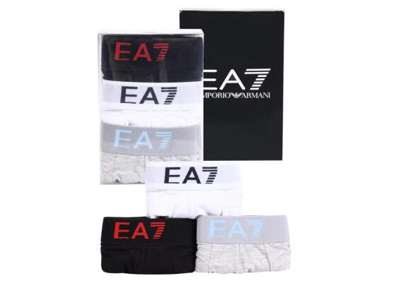Emporio Armani Σετ Ανδρικά Μποξεράκια 3 τεμαχίων με λάστιχο σε 3 χρώματα, AR7465058 XLarge
