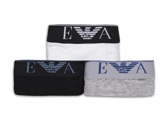 Emporio Armani Σετ Ανδρικά Μποξεράκια 3 τεμαχίων με λάστιχο σε 3 χρώματα, AR1635626 Large