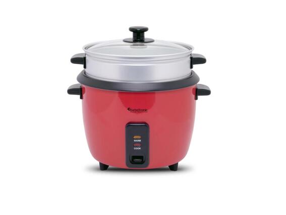 Turbotronic Ηλεκτρικός Παρασκευαστής Ρυζιού 500W 1.5L TT-RC2P Κόκκινο
