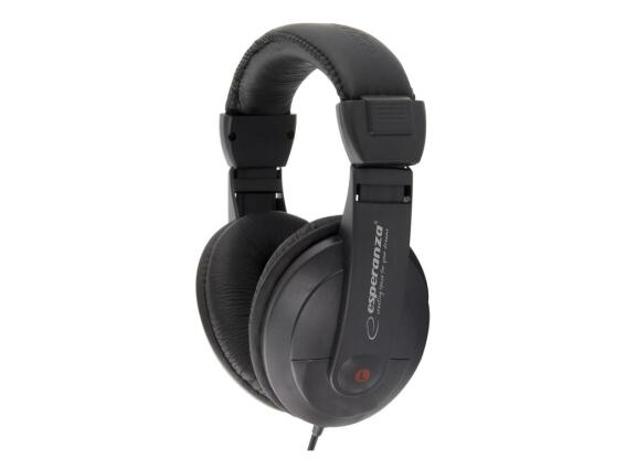 Esperanza Ενσύρματα Στερεοφωνικά Ακουστικά σε Μαύρο χρώμα, EH120