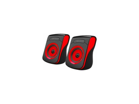 Esperanza Ηχεία για Υπολογιστές Flamenco 2x6W 2.0 σε Κόκκινο χρώμα, EP140KR