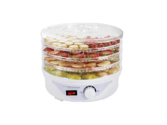 Esperanza Αποξηραντής τροφίμων, φρούτων και λαχανικών 250W με 4 ράφια 24x24x16.5cm, EKD003