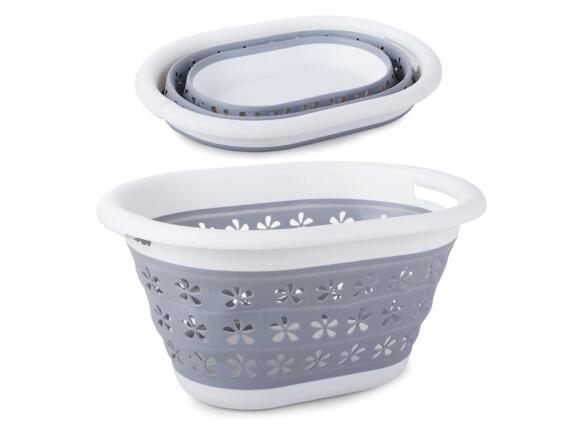 Πτυσσόμενη Λεκάνη απλύτων και μεταφοράς ρούχων, χωρητικότητας 25L, 26x50x37.5 cm