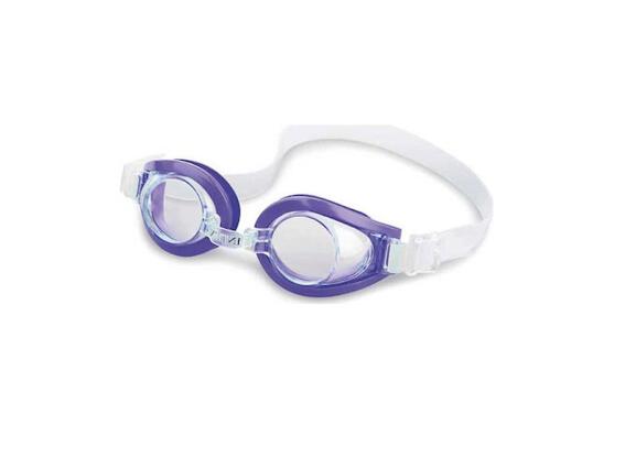 Intex Παιδικά Γυαλιά Κολύμβησης Πισίνας Θαλάσσης με Λουράκι Σιλικόνης, 55602 Μωβ