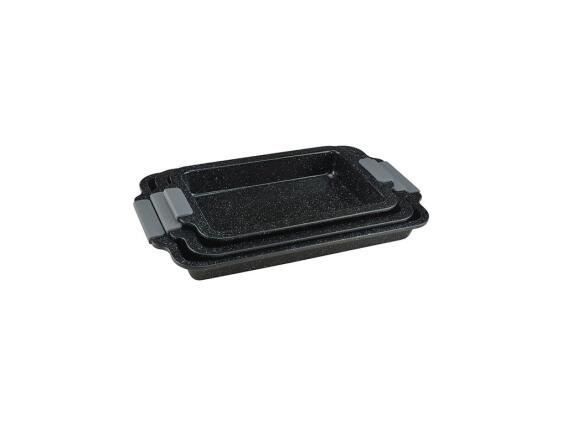 Royalty Line Σετ Αντικολλητικά Ταψιά Αλουμινίου 3 τεμαχίων με Μαρμάρινη Επίστρωση, RL-CC3