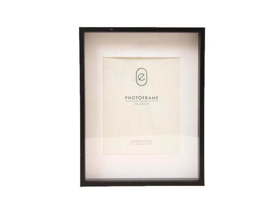 Ξύλινη Κορνίζα Παραλληλόγραμμη με Μαύρο πλαίσιο 30x38 cm, Photoframe