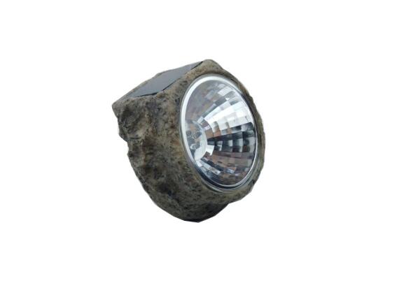 Solar Ηλιακό Φωτάκι Εξωτερικού Χώρο σε σχήμα Πέτρας 12x11x11 cm, σε 4 χρώματα Μπεζ