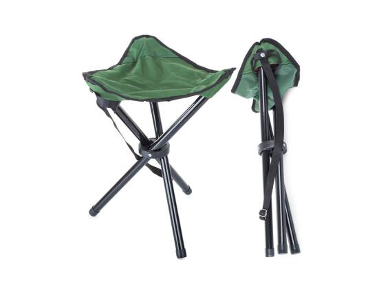 Τρίποδο Πτυσσόμενο Μεταλλικό Σκαμπό Ψαρέματος Παραλίας, σε Πράσινο χρώμα