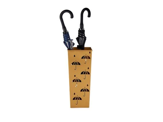 Μεταλλική Ομπρελοθήκη με σχέδια ομπρελίτσες, διαστάσεις 21x21x49 cm