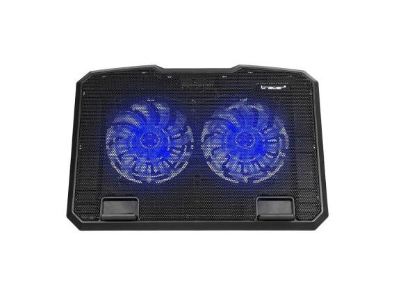 Tracer Βάση ψύξης για Laptop από 10" εως 17” με θύρα usb, σε μαύρο χρώμα, 37x27x3.3 cm