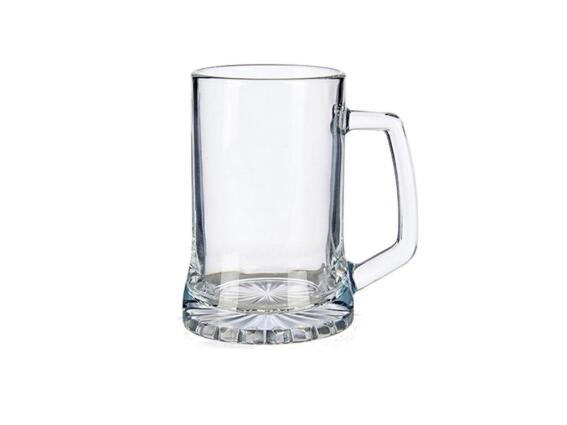 Σετ 6 Τεμαχίων Γυάλινα Διάφανα Ποτήρια Μπύρας Χωρητικότητας 380ml, Beer Glass