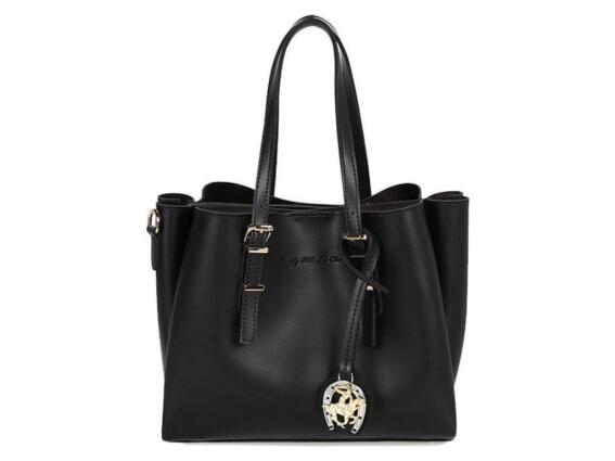 Beverly Hills Polo Club 602 Γυναικεία Τσάντα Χειρός σε Μαύρο χρώμα, 29x15x22 cm, 657BHP0555