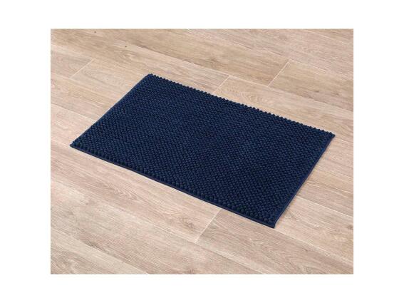 Αντιολισθητικό Πατάκι Μπάνιου με Μικροϊνες σε Σκούρο Μπλε χρώμα 50x80 cm, Bathroom Mat