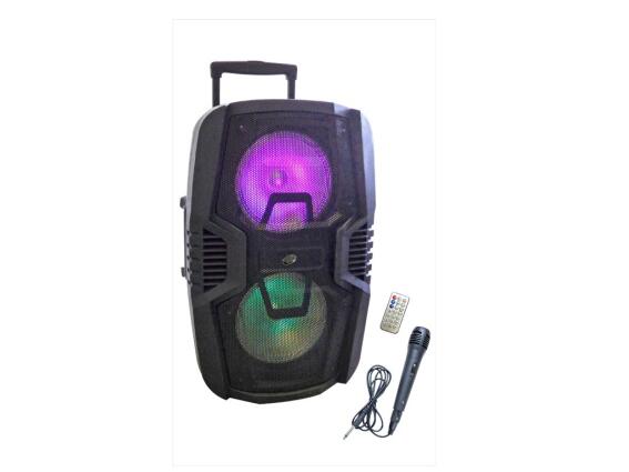 Inovalley Φορητό Ασύρματο Ηχείο Καραόκε Τρόλευ  Bluetοοth 250W ΚΑ117 Μαύρο