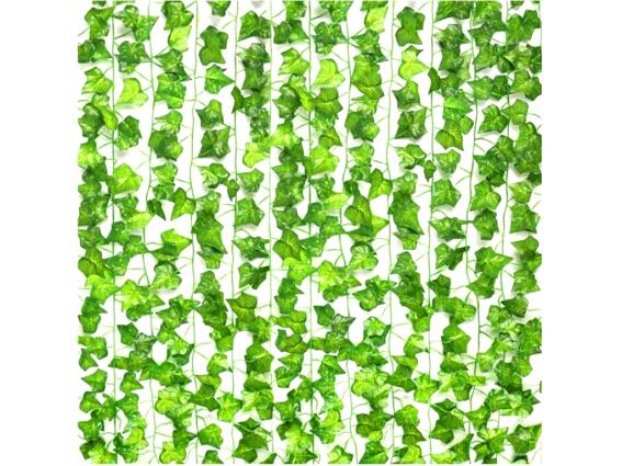 Σετ διακοσμητικό πλαστικό φυτό Κισσός 12 τεμαχίων, 24 μέτρα