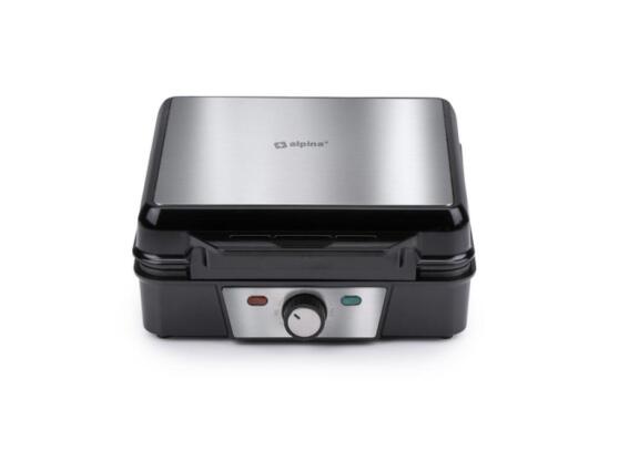 Alpina Βαφλιέρα με Αντικολλητικές Πλάκες 1200W 25.1x30x15cm