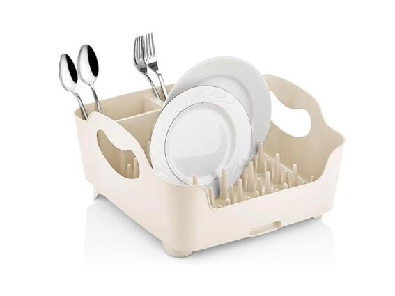 Στεγνωτήρας Πιάτων για τον νεροχύτη Πλαστικός BPA-free σε Μπεζ Χρώμα, 32x36x18.5 cm, HG-L689IVR