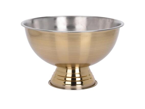 Σαμπανιέρα με βάση από Ανοξείδωτο Ατσάλι για σερβίρισμα σαμπάνιας ή πάγου, σε Χρυσό χρώμα