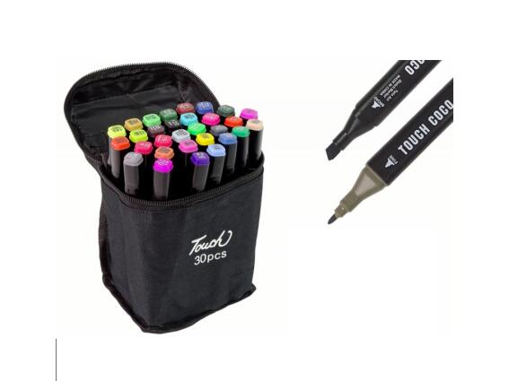 Σετ Επαγγελματικοί Μαρκαδόροι Ζωγραφικής 30 τεμαχίων με δυο μύτες Board και Fine, σε Διάφορα χρώματα