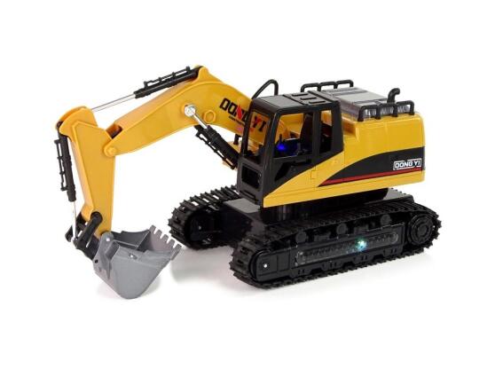 Τηλεκατευθυνόμενος Εκσκαφέας Caterpillar με Χειριστήριο 2.4G και Εφέ Φωτός και Ήχου, 30x17x11 cm